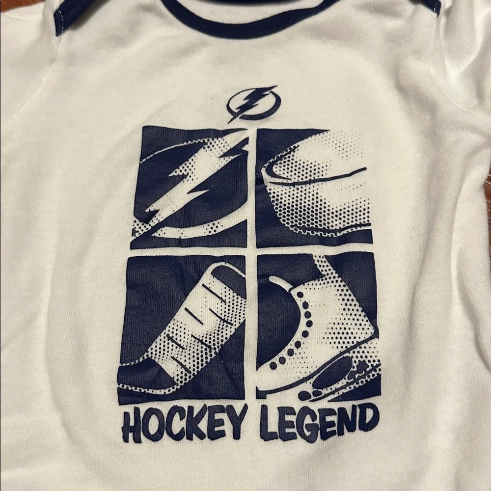 NHL Tampa Bay Lightning Infant Bodysuit Set 3-6 Months - Picture 3 of 6